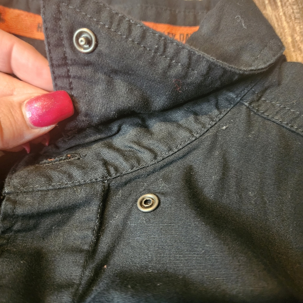 Harley Davidson Colorblock Button Up - image 5